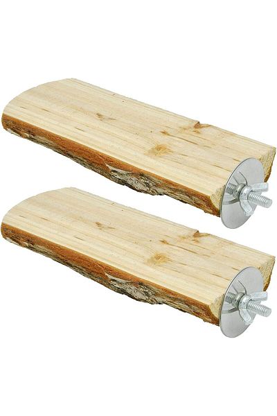 NEXIFY Niteangel Parrot Cage Perch, Wooden Platform for Birds - Pack of 2