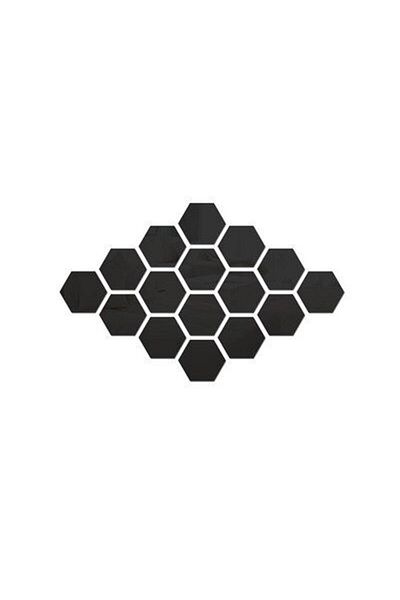 Mirror Set oglinzi decorative hexagonale XL negre MyStyle® Luxury Home 12 piese