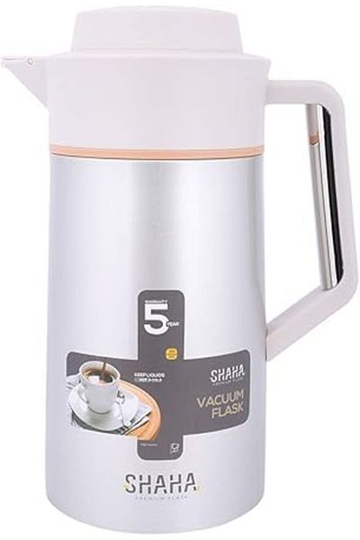 SHAHA Stainless Steel Vacuum Flask 1.5 Liter (Beige)