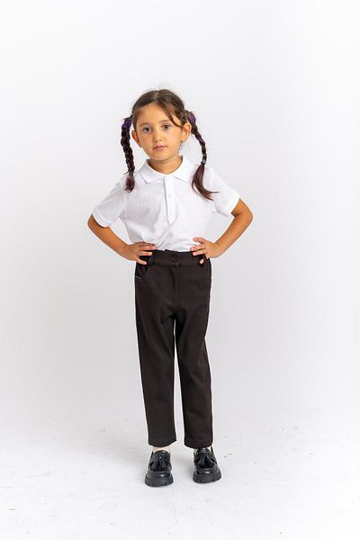 Cigit 2-7 Years Coffee Color Lycra Gabardine Trousers
