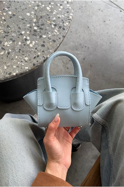 Mupa Shoes Women's Mini Hand and Shoulder Bag Blue
