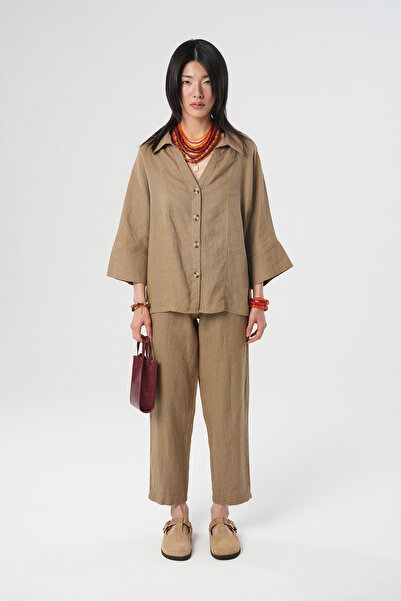 Orfeo Negro ΓΥΝΑΙΚΕΙΟ ΠΟΥΚΑΜΙΣΟ 100% ΛΙΝΟ ΜΟΝΟΧΡΩΜΟ ΛΙΝΟ ΛΙΝΟ