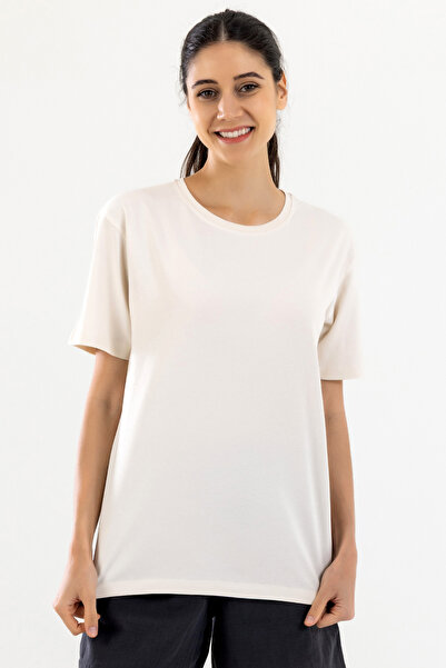 Fambur تي شيرت أساسي برقبة دائرية من القطن 100% مقاس عادي