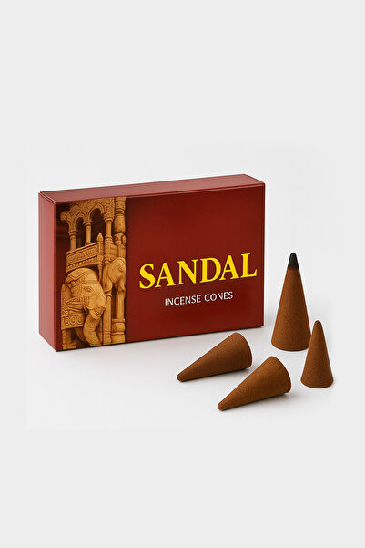 Hyge Sandal Ağacı Aromalı Konik Tütsü 10'lu | Sandalwood Cone Incense – Oduns...