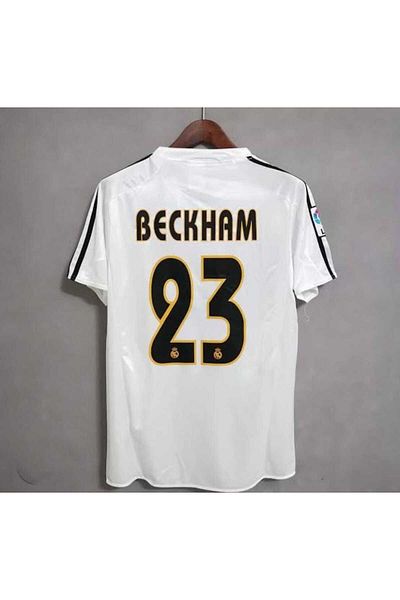Lion Spor D'Avid B'Eckham 2004-05 Season R'Eal m'Adrid Home Retro Jersey