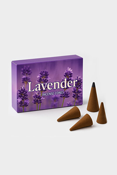 Lavanta Aromalı Konik Tütsü 10'lu | Lavender Cone Incense – Sakinleştirici, Ferah, Doğal!