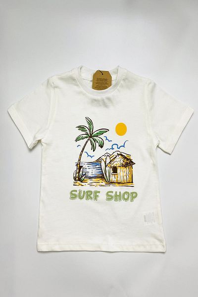 TUOBEBE Boy's Bottom Top Short Sleeve Shorts Tropical Printed Set