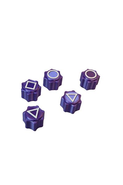 OEM Gonggi game set, Squid Game, 3D printed, silk purple