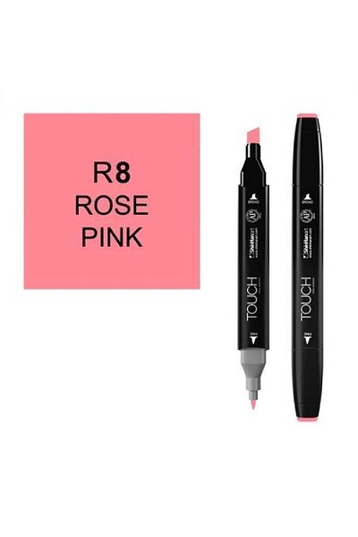 Touch Twin R8 Double Ended Marker Rose Pink