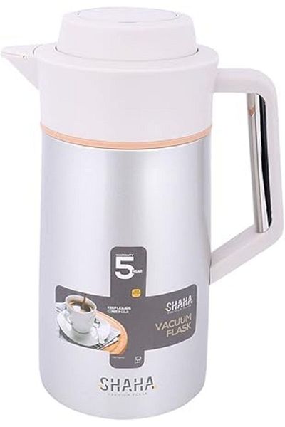 SHAHA Stainless Steel Vacuum Flask 1.5 Liter (Beige)