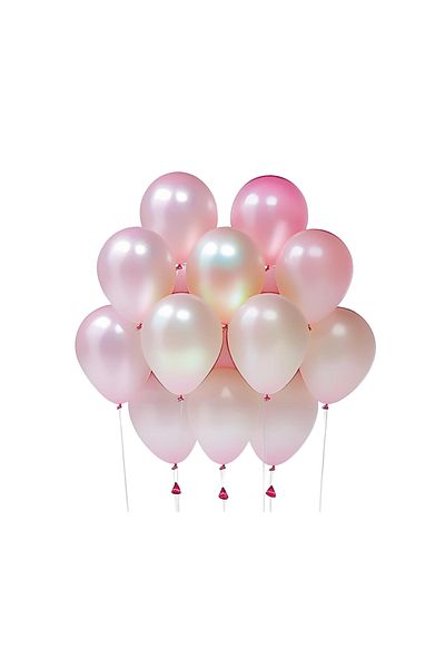 tedaks 20 Pieces 12 Inch 30 cm Metallic Pink Balloon Birthday Decoration