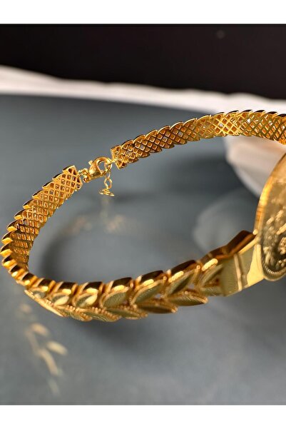 NEW'ORO JEWELRY 22 Ayar Osmanlı Tuğralı Kelepçe Bilezik