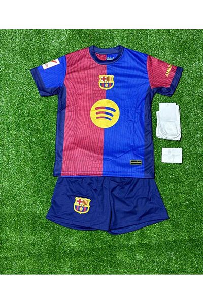 BARBITOS Laminated Yamal B.A.R.C.E.L.O.N.A New Season Home Away Kids Football Jersey Set of 4 Hd1199