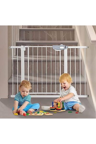 NEXIFY Auto Close Safety Baby Gate, Extra Wide Child Gate 75-84cm + 10/20/30cm Extension Kit Maxi
