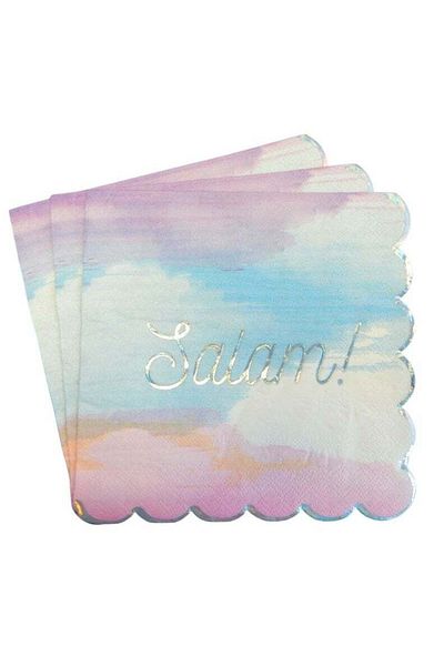 Peacock Supplies 20 Pack Salam Party Napkins - Festive and Elegant Napkins