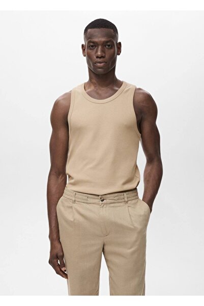 MANGO Man Ribana slim fit askılı bluz