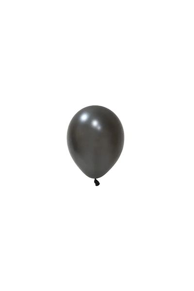 tedaks 20Pcs 12 Inch 30cm Metallic Black Balloon Birthday Ornament