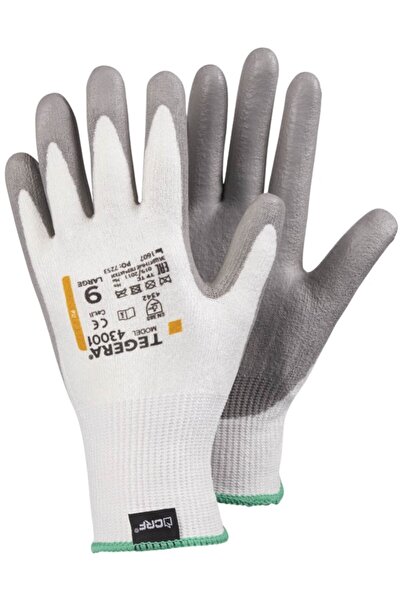 TEGERA 43001 قفازات بيضاء مقاومة للقطع رقم: 7