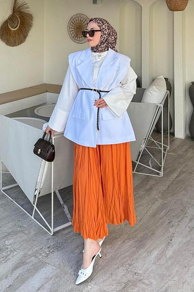 lamelif Padded Vest White