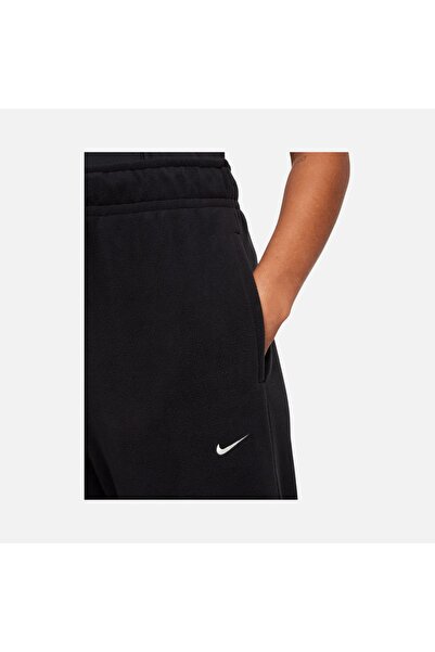 Nike Therma-Fit One-Loose Fleece Training Kadın siyah yüksel belli polarlı Eşofman Altı FB5578-010