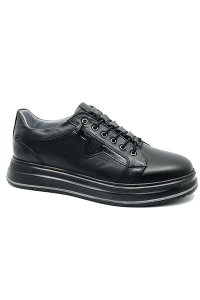 KOCAMANLAR Dropland 9130 Leather Men's Casual Shoes Black-Skin