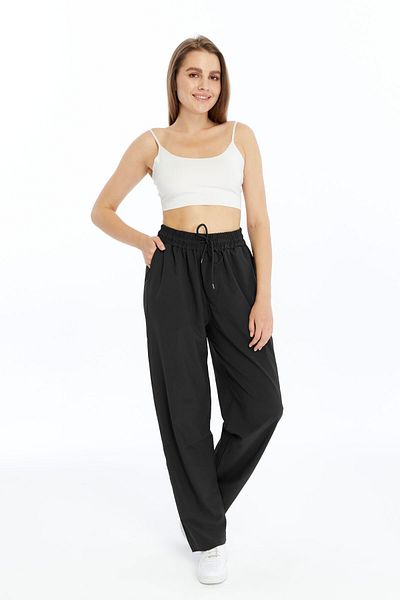 OXVİN Women's Oversize Wide Leg, Parachute Fabric, Baggy Trousers (Summer)