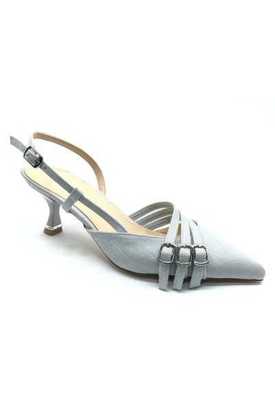 KOCAMANLAR Feles Pantofi cu toc scurt pentru femei, cu trei catarame, cu deta...