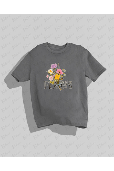 Nulivez تي شيرت نسائي كبير الحجم مطبوع عليه زهور عالي الجودة