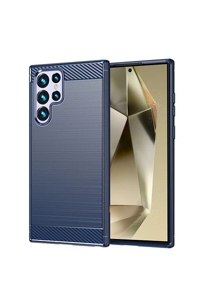 Techsuit Carcasă Samsung Galaxy S25 Ultra - Techsuit Carbon Silicone - Albastră