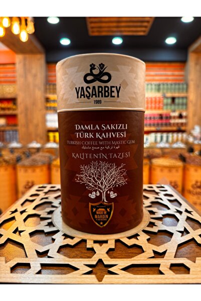 Yaşarbey MARDİN SPECİAL DAMLA SAKIZLI TÜRK KAHVESİ 400 GR-[DOĞAL ÖĞÜTÜLMÜŞ-AROMASIZ]-(HEDİYELİK KUTU)