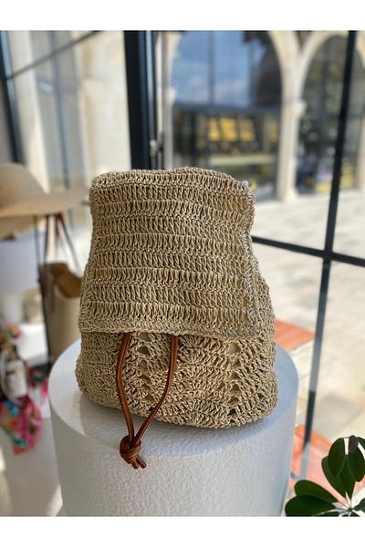 Zeynep Keskin Design Women's Straw Backpack