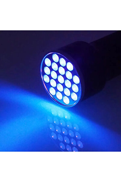 Genel Markalar Uv Işık El Feneri 21 Led Ultraviyole Mor Led Işık Para Döviz Banknot Kimlik Kontrol Cihazı