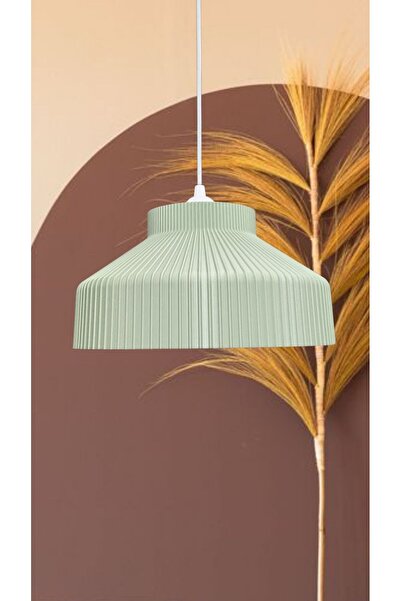 decory Kastra Mint Yeşil İskandinav Tarzı Tasarım Tekli Sarkıt Avize (Bioplastik) E27