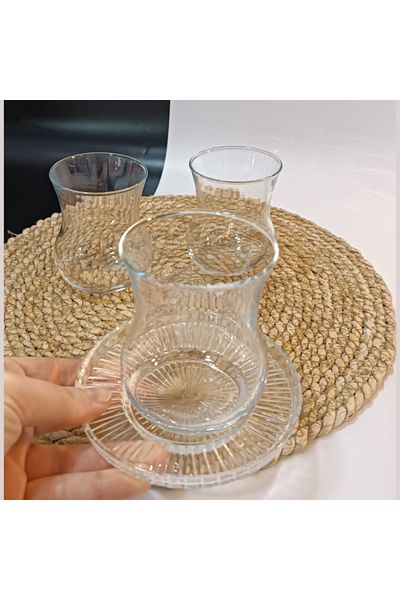 Paşabahçe 42801 كوب شاي ساموفار 285 سم مكعب 3 قطع