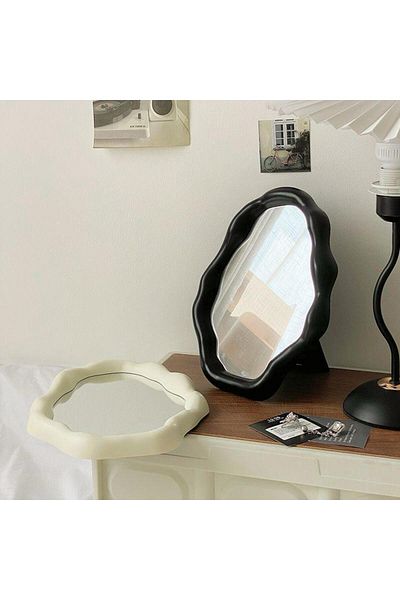 OEM Luna Lux Oval Cosmetic Mirror 27 X 21 Cm With Wall Mount Or For Desk