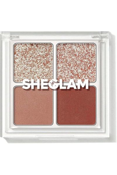 SHEGLAM Shiglam Cosmic Crystal Eyeshadow Quad #Spellbound, Multi-Color, Crayon