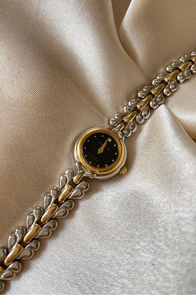 MercanSaat Daymond Rene Stainless Steel Special Design Cord Small Vintage Women Wrist Watch