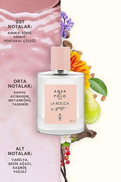 Aqua Di Polo 1987 La Rocca Sense EDP Kadın Parfüm Seti 50ml 3 Adet | Çiçeksi, Oryantal |Yasemin, Vanilya, Sedir