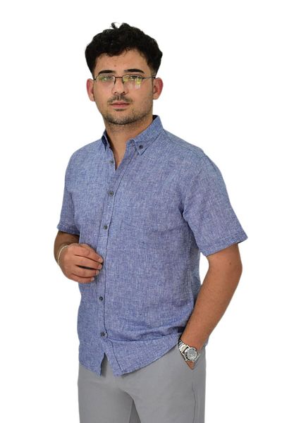 DYNAMO Men's Cotton Summer Short Sleeve Shirt 9664 Bgl-St04595
