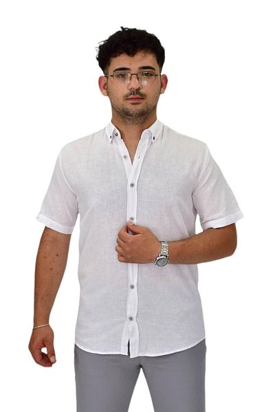 DYNAMO Men's Cotton Summer Short Sleeve Shirt 9664 Bgl-St04595