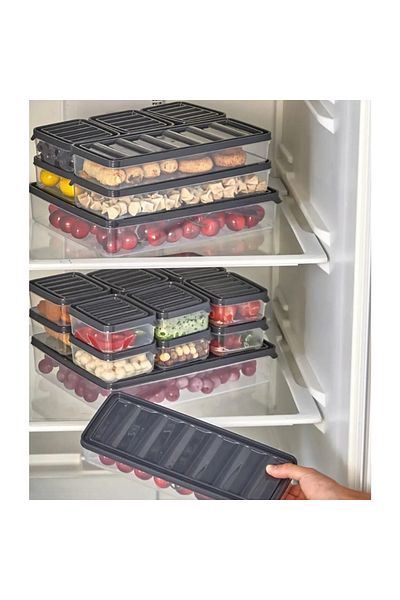 Lumpedy 4 Pieces 1Lt Storage Container 4X1000Ml Can Be Used in Freezer and Deep Freezer