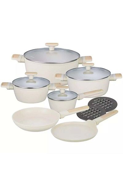 Klausberg Set of pots 16/20/24/28/24/24 CM beige Klausberg KB7833