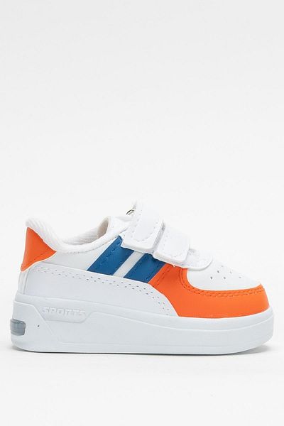 Liger Lighted Unisex Comfortable Lightweight Children's Sports Shoes Orange - Blue