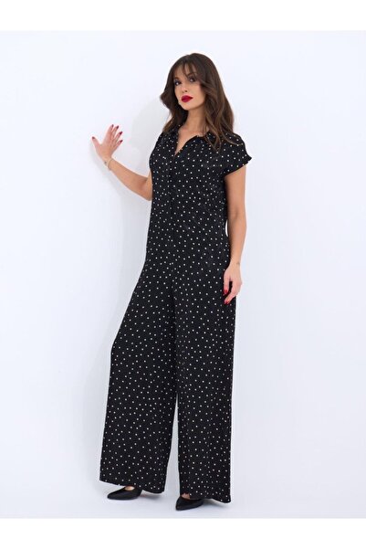 Turega Style 7001 Jumpsuit-Black
