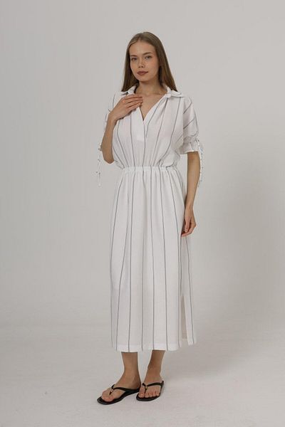Kokosh moda Φόρεμα με ελαστική μέση - Λευκό
