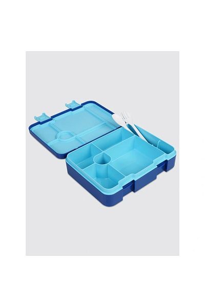 Uzspace Vgn-091 4 Compartment Food Container - Lunch Box 1300 ml Blue