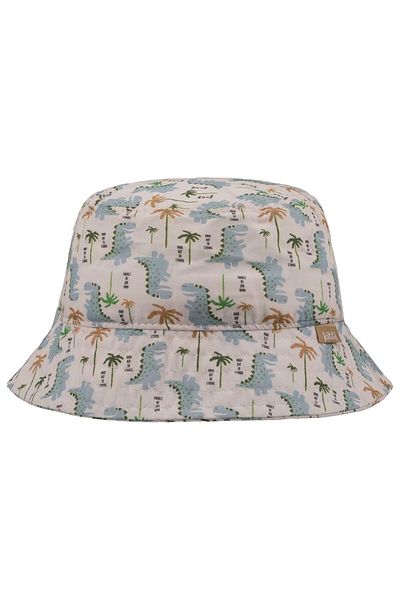 Kitti Dino Patterned Baby Boy's Flower Hat (1 - 3 Years)