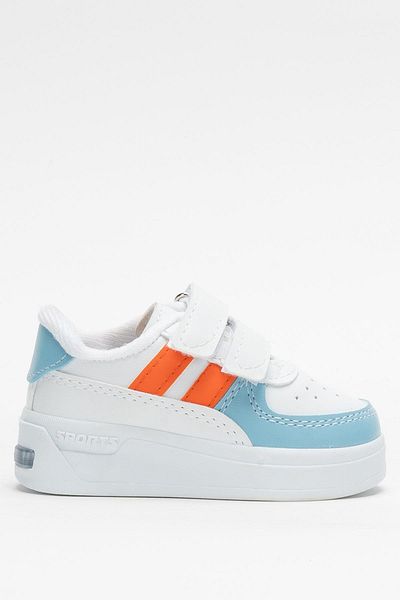 Liger Lighted Unisex Comfortable Lightweight Children's Sports Shoes Turquoise - Orange