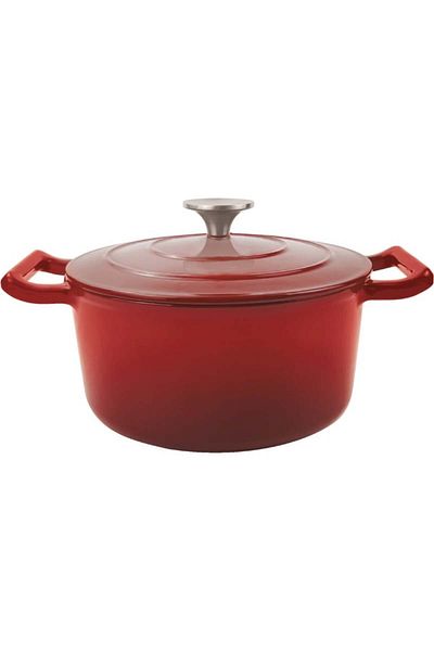 GRÜNBERG Grunberg Enameled Cast Iron Saucepan with Lid 2.85L 22 cm