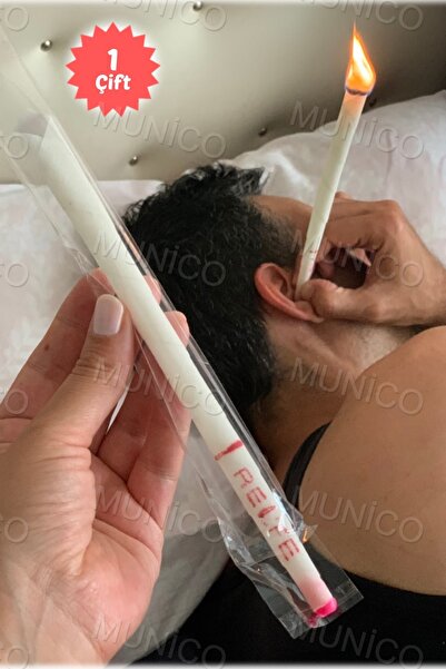 Munico 1 Çift Kulak Temizleme Mumu Set Erişilemeyen Kirler Temizleyen Doğal Vakum Etkili Mum Bitkisel Bakım